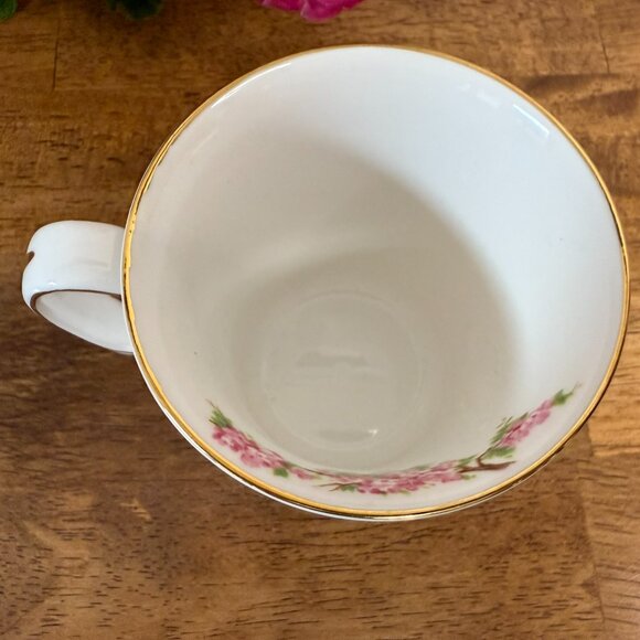Royal Albert Blossom Time Mug Pink Cherry Tree Gold Trim Bone China England - Picture 4 of 8